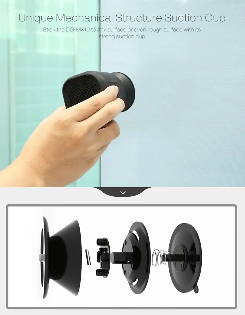 Digoo DG-MX10 TWS беспроводной Водонепроницаемый IPX7 bluetooth портативный динамик HD звук и улучшенный бас громче громкость 3 Вт