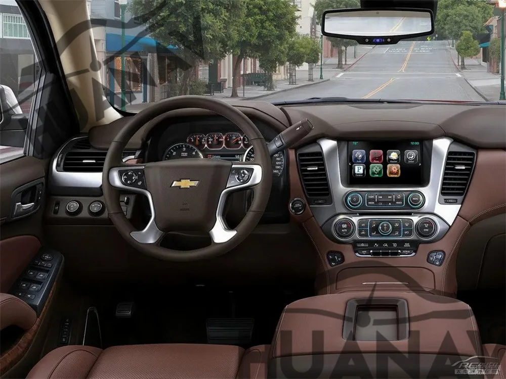 Excellent Tesla Android 7.1 No DVD player GPS Navigation For GMC Yukon Chevrolet Tahoe Suburban 2015+ 32GB car AUTO radio palyer recorder 5