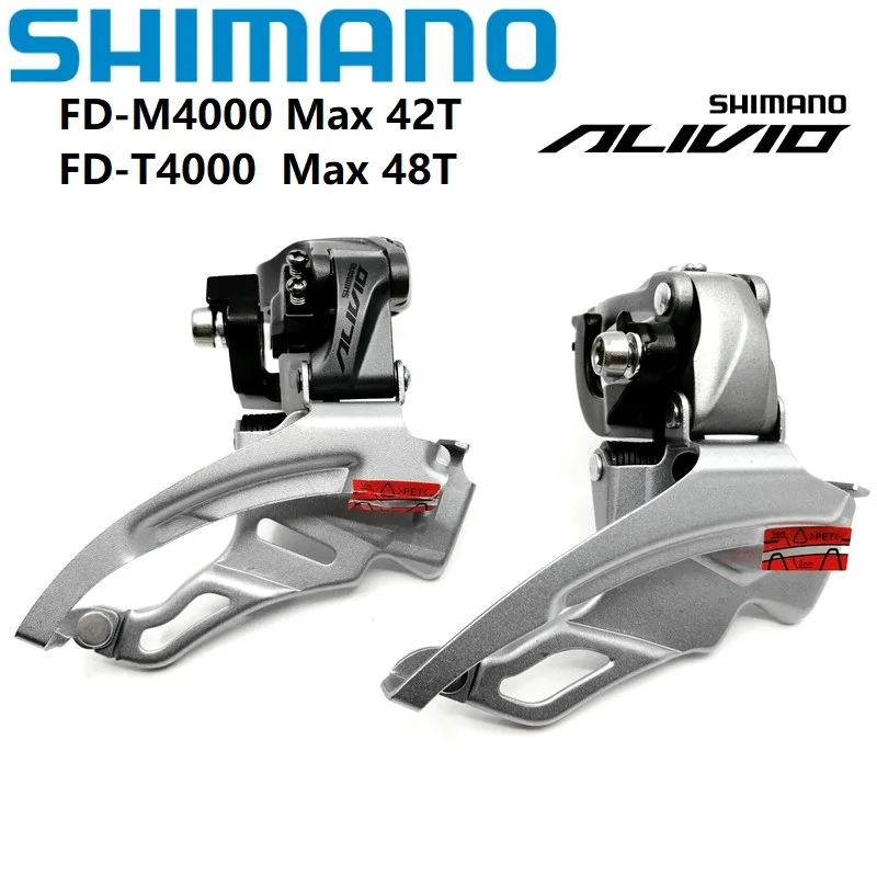 Оригинальный SHIMANO ALIVIO FD M4000 T4000 3 скорости передний переключатель 27 скоростей для
