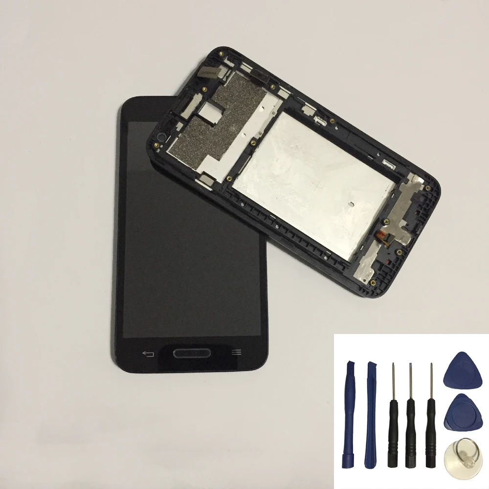 Для LG Optimus L70 D321 сенсорный экран и ЖК-дисплей монитор модуль в сборе с рамкой +