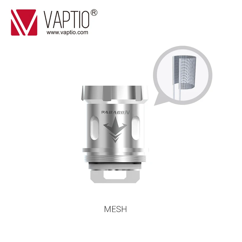 Kopen 1【100% Originele Vaptio Super Cape Vape Coil 】Head Core Mesh Strip Paragon Coils Voor Paragon Tank Vaper Kit vervanging Core