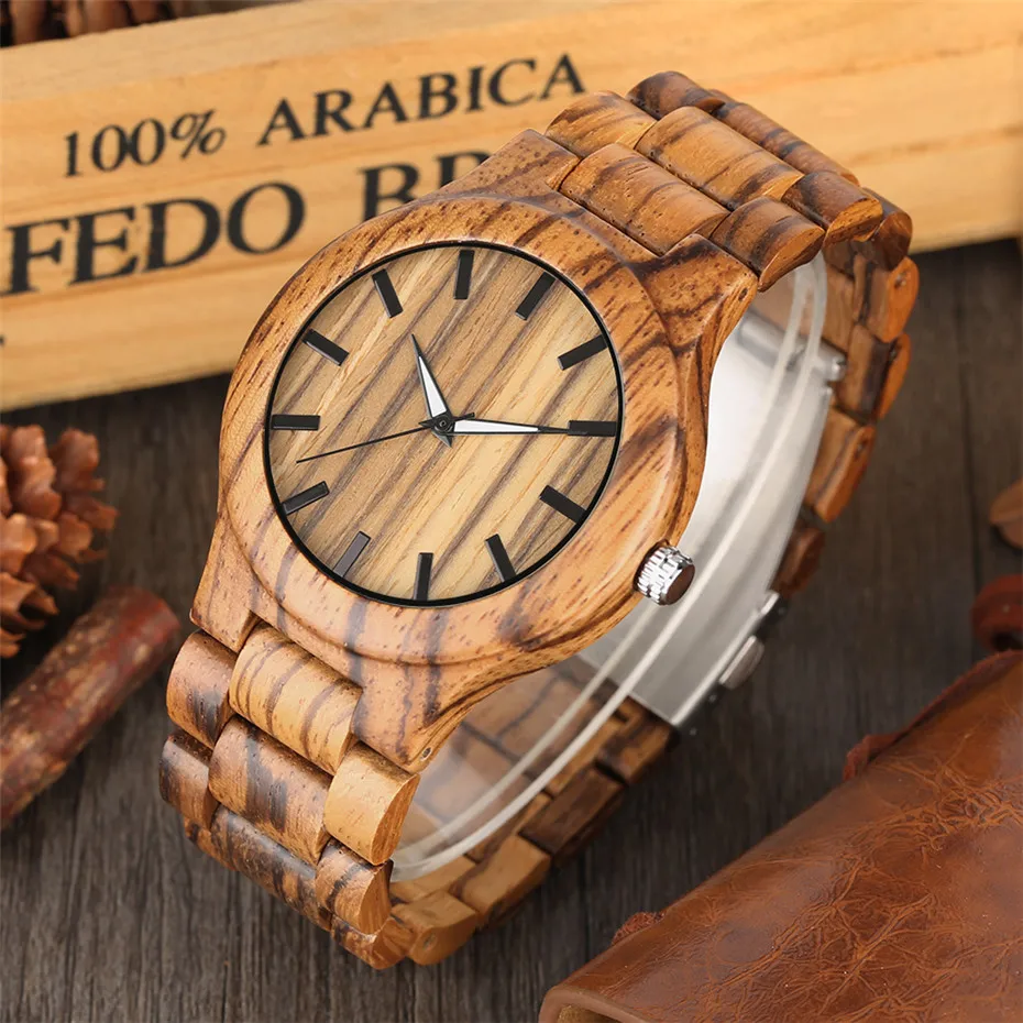 YISUYA природа полосы деревянные наручные часы Для мужчин простой бамбук WoodenLeather группа женские часы унисекс часы час подарки на Рождество