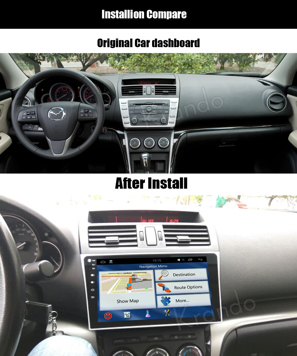 krando mazda 6 android car radio gps navigation multimedia system