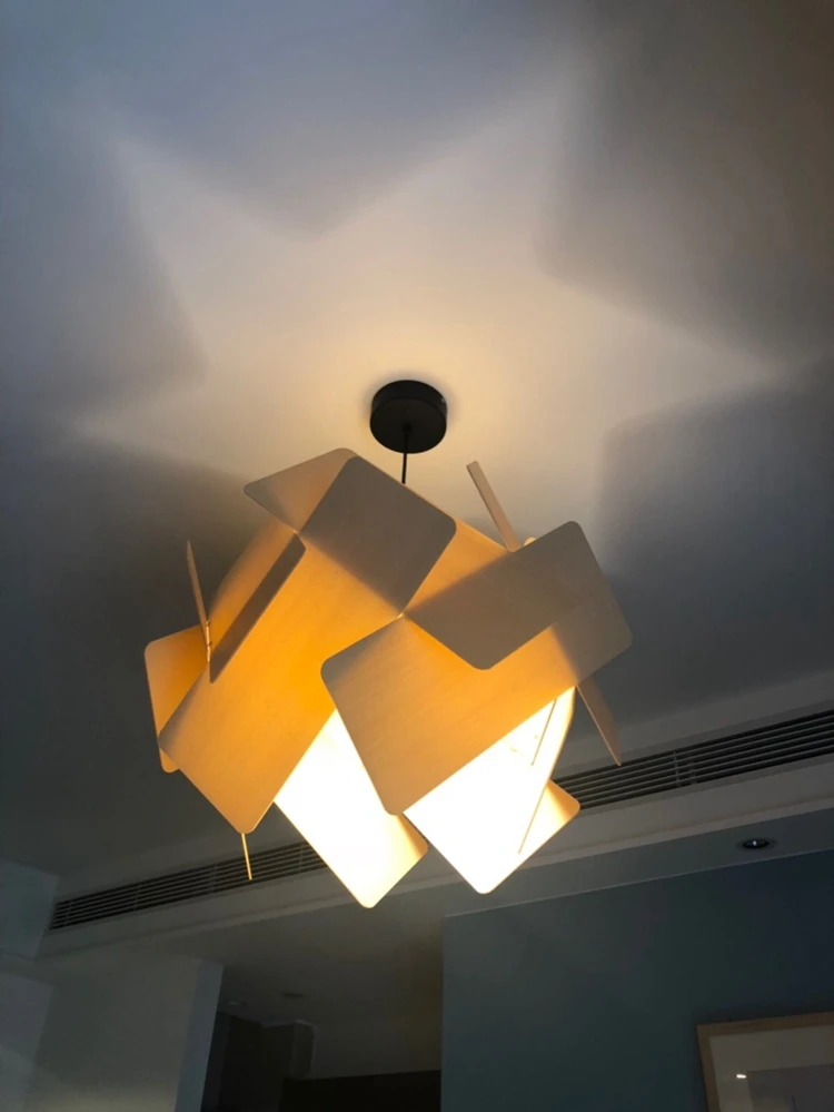 LuKLoy Nordic Modern Pendant Light Acrylic Piles Hanging Lamp Bedside Dining Table Pendant Lamp Loft Suspension Lighting Fixture (25)