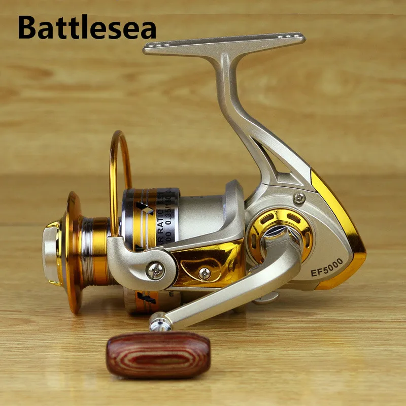 Battlesea 12BB 5 2: 1 металлическая спиннинговая рыболовная Катушка Fly Wheel для