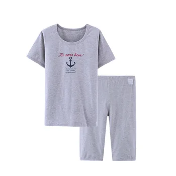 

Children A Class Pure Cotton Pajamas Sets Summer Unisex Thin Underwear Leisure Girl and Boy Knitted Loose Suit