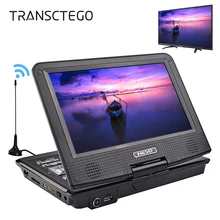 TRANSCTEGO dvd-плеер для автомобиля ТВ 9,8 дюймов плееры ЖК-экран поддержка ТВ Игры DVD VCD CD MP3 MPEG4 радио с геймпадом ТВ антенна DVB