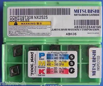 

DHL/EMS 5 LOTS original CCMT09T308 NX2525 CCMT32.52 Carbide Inserts 10PCS/Box New in box -E1