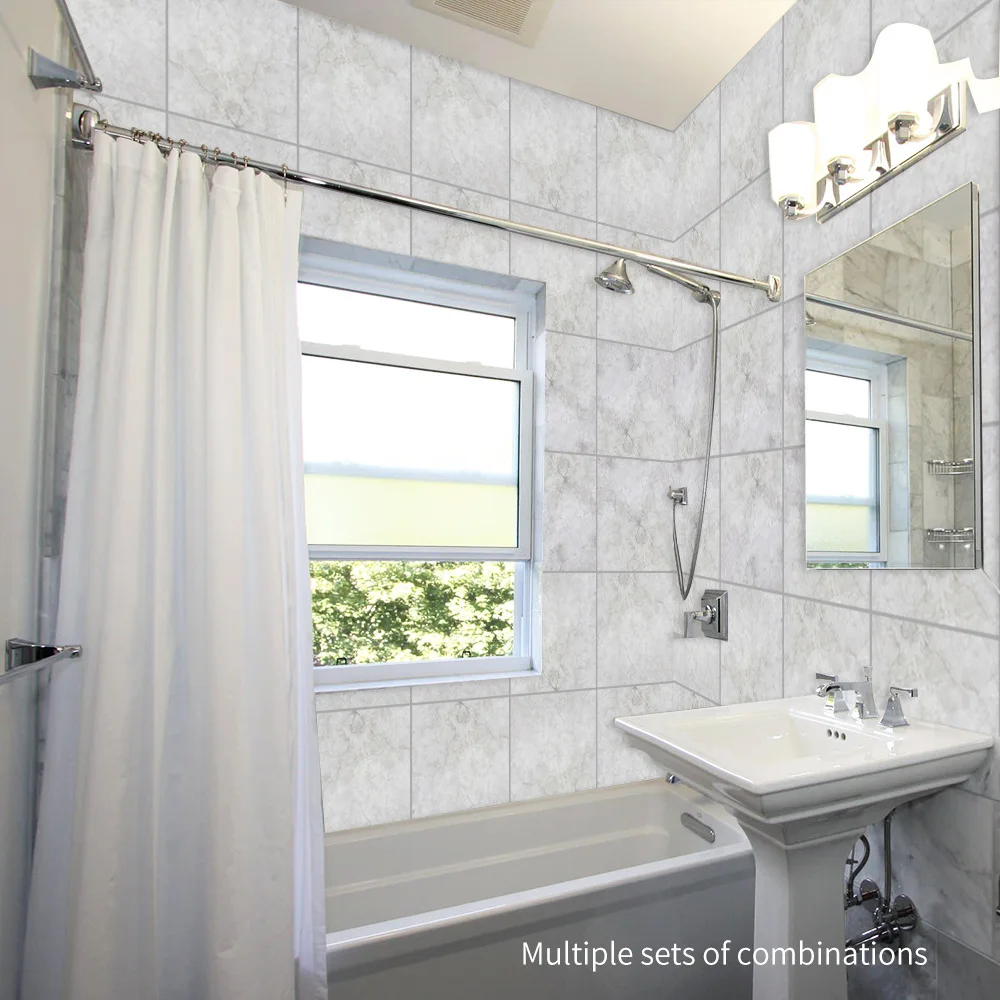 Funlife мраморная текстура стикер для настенной плитки, Современный художественный декор для ванной комнаты гостиной, самоклеющиеся водонепроницаемые декоративные наклейки s