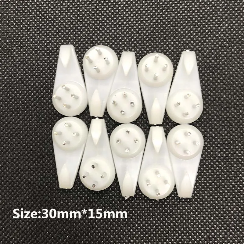 

50pcs White ABS Photo Frame Hooks Nail Non-trace Clothes Handbag Hangers Wedding Picture Frame Sundries Hooks Protection Wall