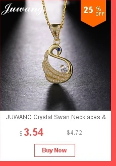 JUWANG классический дизайн CZ камень круглая подвеска белый серебряный цвет ожерелье s Мода ювелирные изделия подарок для женщин