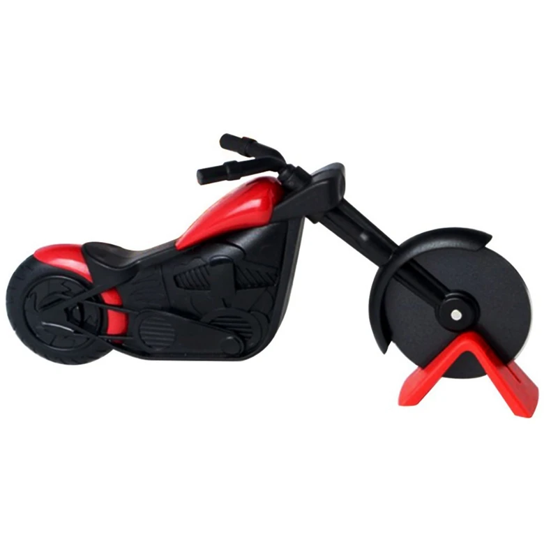 FHEAL Motorcycle Pizza Cutter Stainless Steel Pizza Wheel Cutter Knife Bicycle Bike Roller Pizza Chopper Slicer Peel Knives