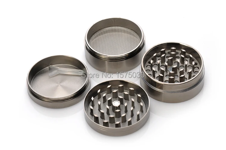 Top Brands Hot Sale 4-layer High Quality Metal Smoking Hand Crank Herb Tobacco Grinder Vibration Grinders 4 Colors Free Shipping 6