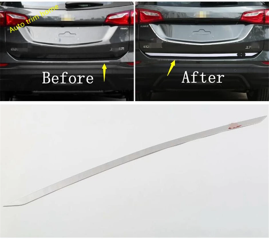 

Lapetus Tailgate Rear Trunk Tail Gate Back Door Decoration Strip Trim Fit For Chevrolet Equinox 2017 2018 2019