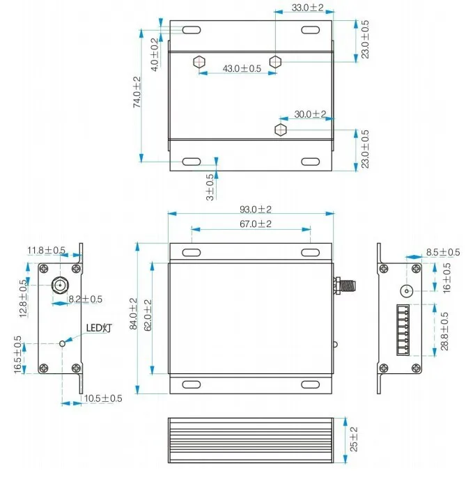 SV6300 10.  Mechanical dimension