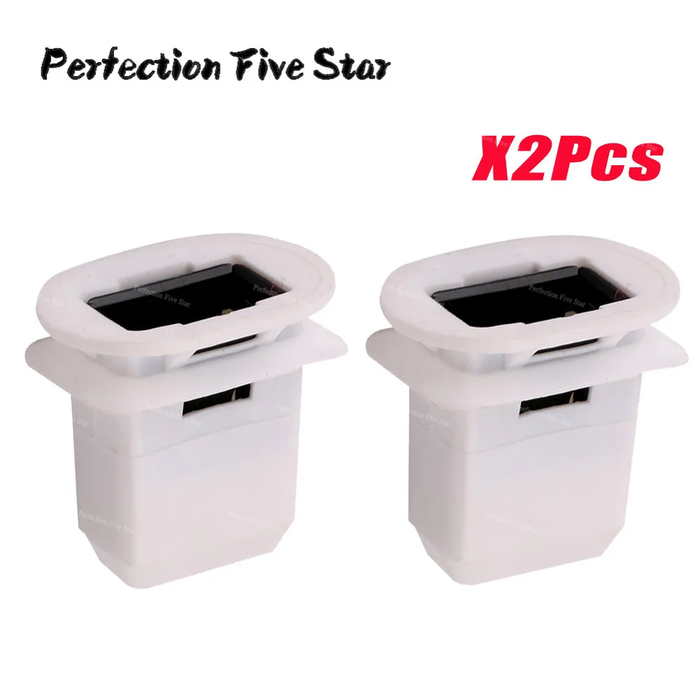 

x2 Pcs White Nylon Rear Row Seats Screw Grommet For Audi Q7 A4 S4 A5 A6 RS4 RS5 RS6 RS7 For Seat For Skoda 4L0886373