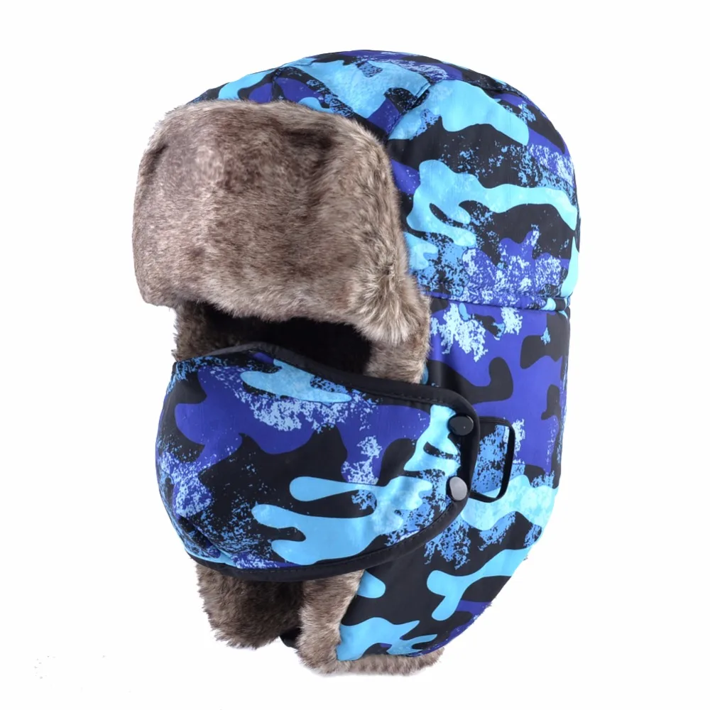 TQMSMY камуфляжные русские шапки для мужчин зимняя шапка-бомбер женская шапка толстые теплые шапки с наушниками маски casquette