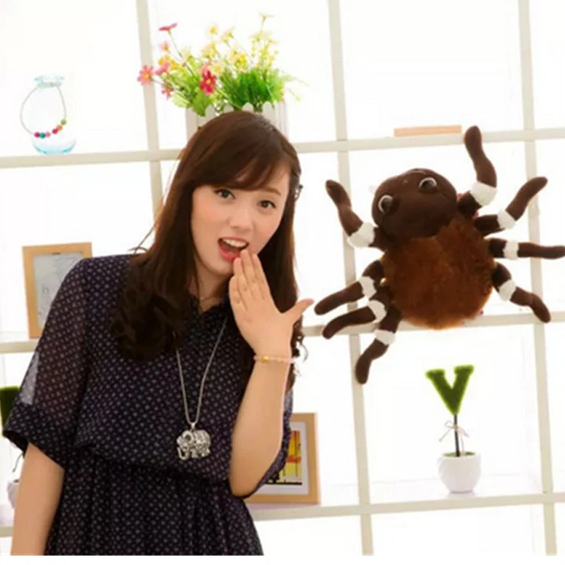 Fancytrader Large Simulated Animal Spider Toy Stuffed Realistic Plush Halloween Simulation Spider Decoration Kids Toys Fancytrader Large Simulated Animal Spider Toy Stuffed Realistic Plush Halloween Simulation Spider Decoration Kids Toys