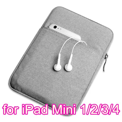 Тонкий нейлон для iPad Air 1 2 чехол для Apple iPad Air 1 2 крышки Pro 9,7 для iPad Mini 1 2 3 4 Чехол - Цвет: mini 1234 Grey