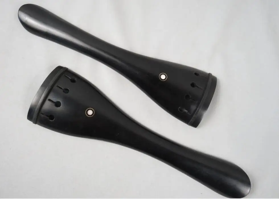 

High Grade Cello part,2pcs Ebony cellio tailpieces 3/4 with tail gut