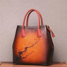 MAIHUI женские кожаные сумочки высокое качество сумки на плечо Новая модная дизайнерская натуральная кожа чистая ручная резная сумка