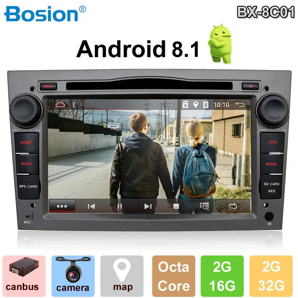 Support WIFI Bluetooth Steering Wheel Free Backup Camera /& Canbus |7 Inch 4G+64G PX6 Android 9.0 Double Din Car Stereo Head unit For Opel Vauxhall Antara Astra Zafira Corsa Meriva GPS Navigation