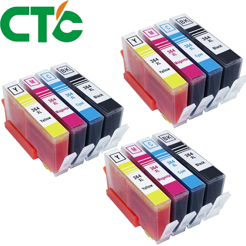 

CTC 12 Pack 364XL Compatible Ink Cartridges Replacement for 364 xl for Deskjet 3070A 5510 6510 B209a C510a C309a Printer