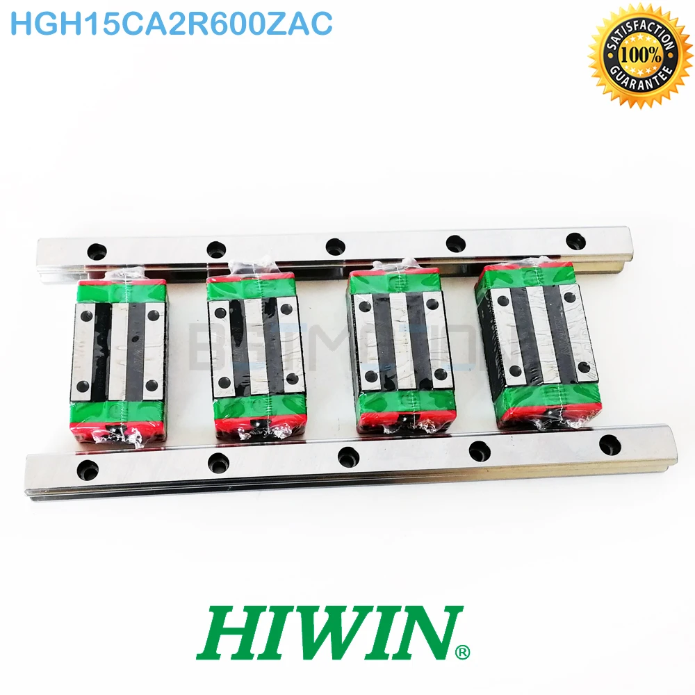 

Original HIWIN Brand HGR15 Linear Guide 600mm Linear Rail HGH15CA Linear Block Carriage HGH15CA2R600ZAC