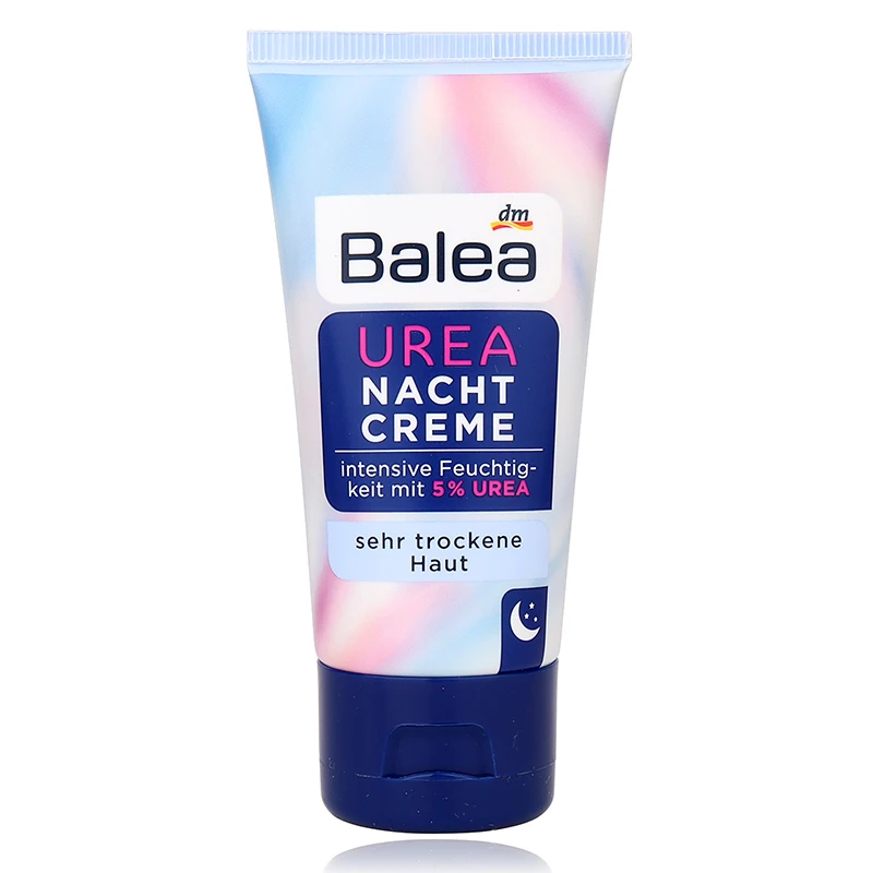 

Germany Balea 5% Urea Night Cream 50ml for Very Dry Skin Intensive Moisture Moisturizing Face Cream Improve Skin Elasticity