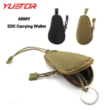 Brand Yuetor ARMY Mini EDC Carrying Bag Portable Key Change Purse Wallet Travel Key Pouch with Inner Outdoor equipment