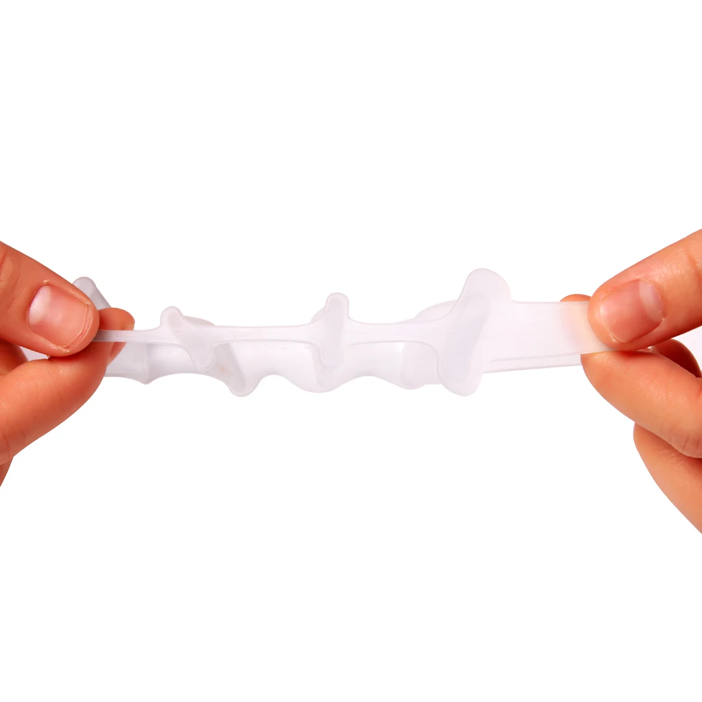 1 Pair Elastic Silicone Gel Toe Hallux Valgus Separators Straighteners White Toe Gel Bunion Separators Foot Care Protector