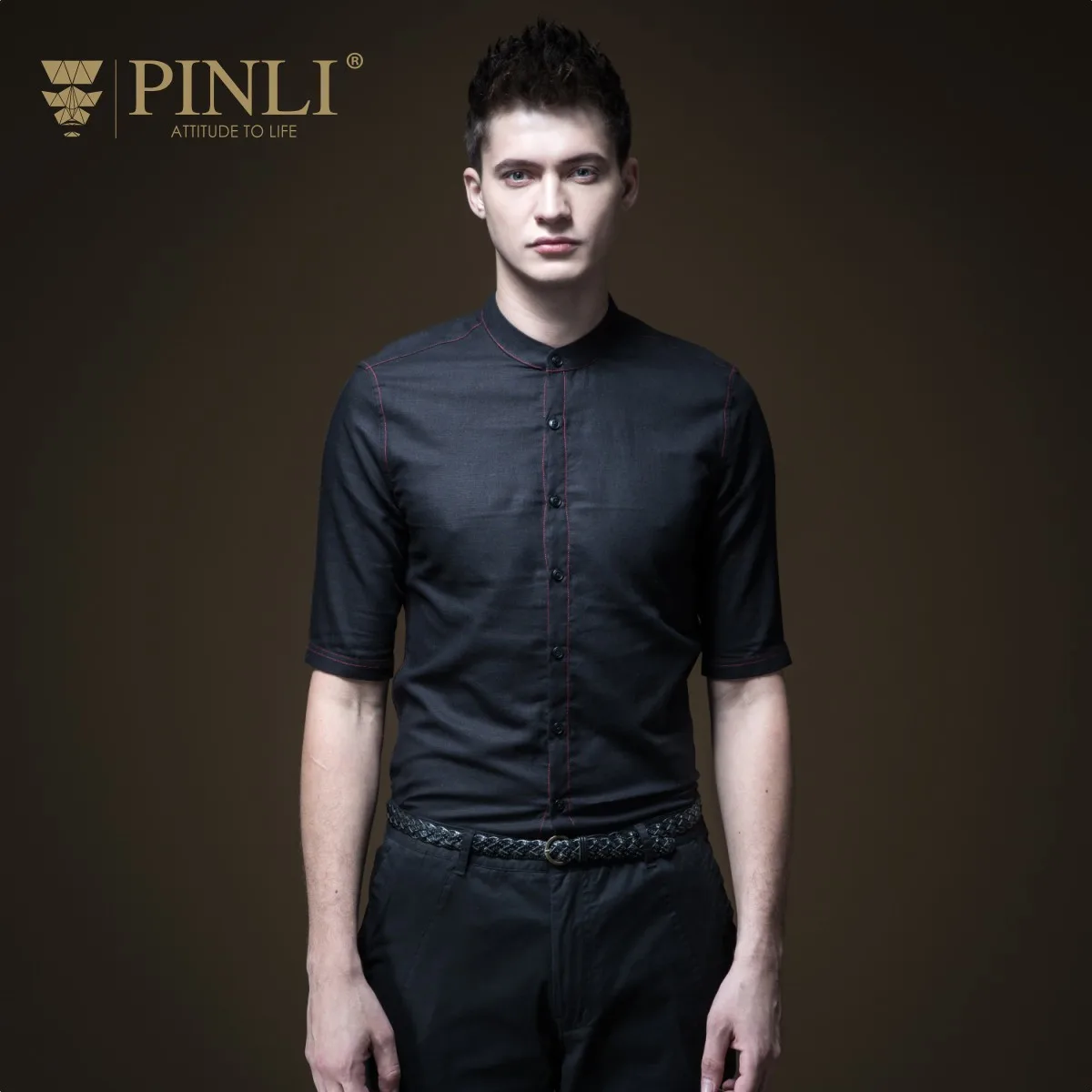 Мужская рубашка Camisas Masculina мужская с рукавами из льна и хит лета 5 баллов