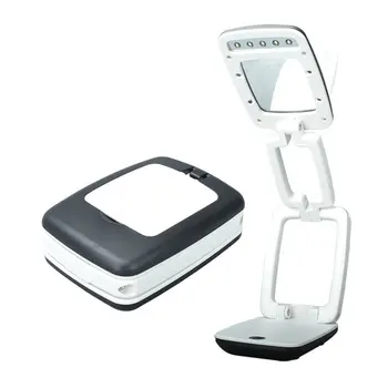 

Handheld Table Lamp Vertical Folding 9Led Lamp Old Reading 3 Times Maintenance Hd Magnifying Glass Practical