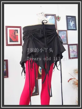 

Lycra cotton gothic Tribal Belly Dance mini skirt Belly Dance Bustle Skirt H16