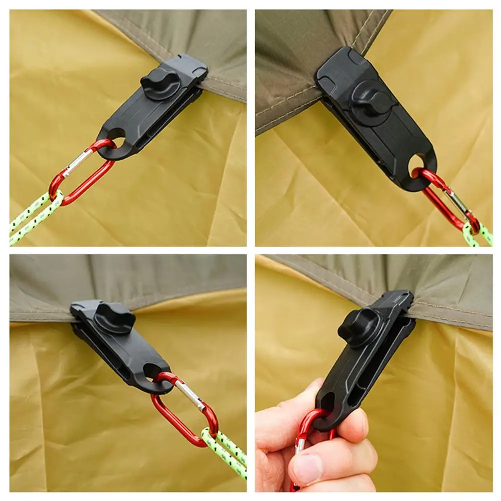 Зажим для палатки регулируемый пластиковый сверхмощный ветрозащитный зажим для тента Захват Открытый Зажимы для брезента навес для кемпинга зажим нейлоновая спираль