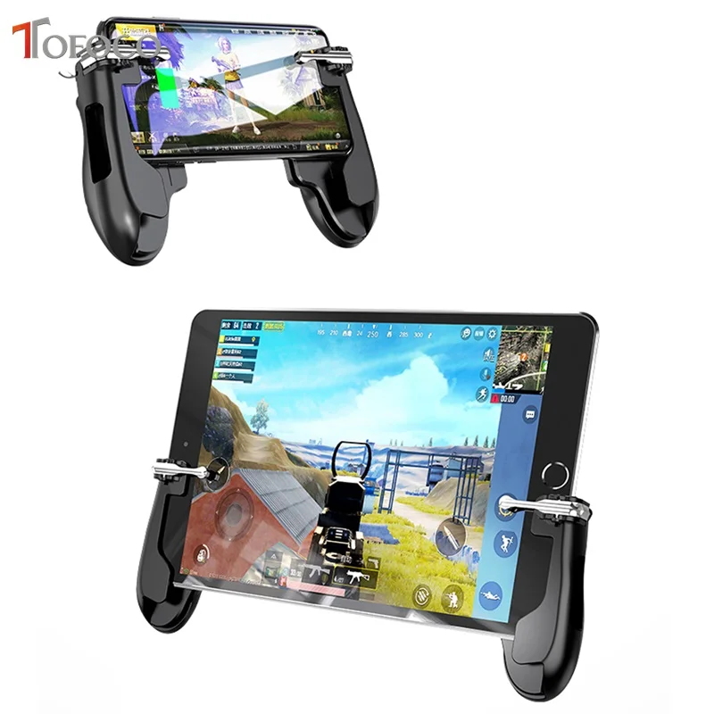 For PUBG Mobile Phone Control Gamepad Trigger Fire Button Aim L1R1 Shooter Controller For Ipad IOS