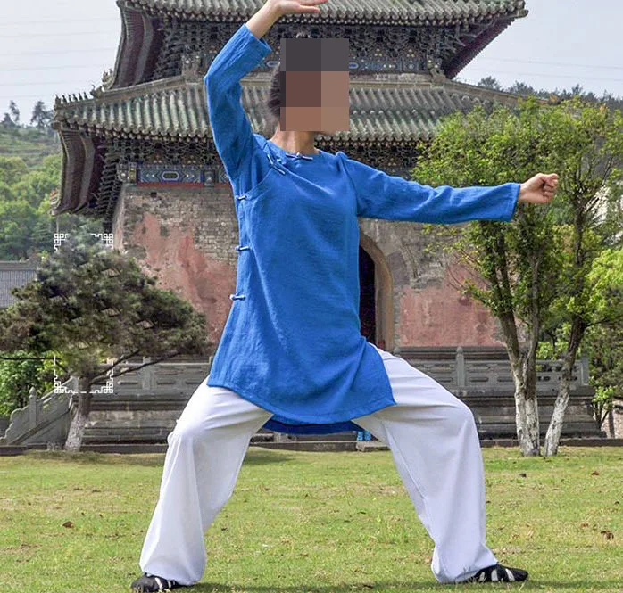 Настроить фиолетовый/красный/зеленый/синий/бежевый Лен Wudang форма для Тай Чи ушу