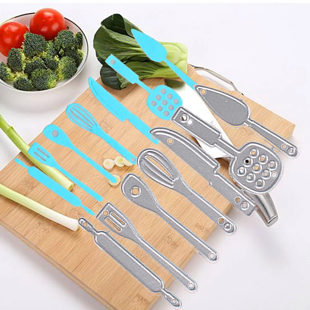 

Kitchenware Metal Cutting Cutting 3D Stencils For DIY Scrapbooking Embossing DIY Craft Dies For Kitchen Tool Photo Paper Cards
