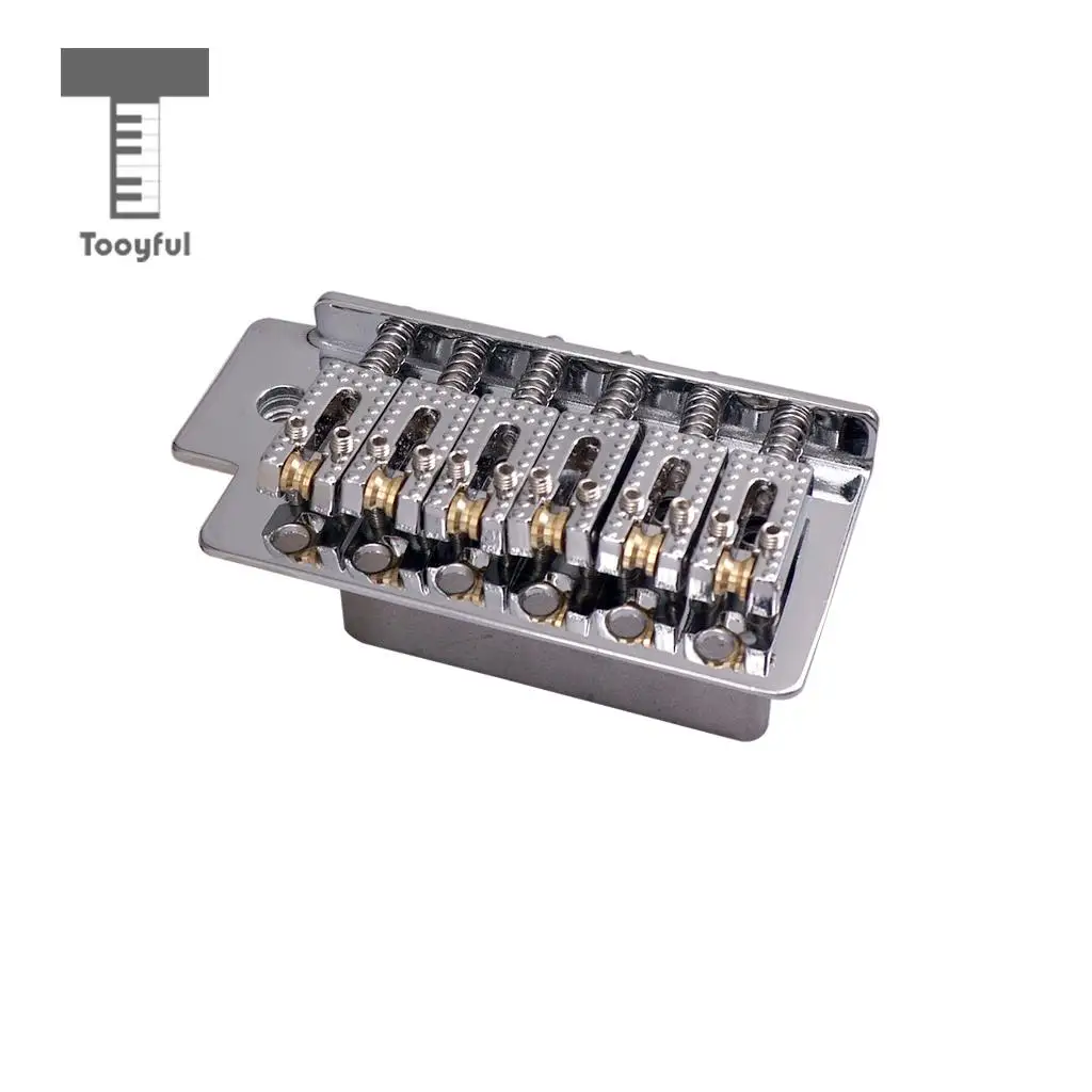 Tooyful 6 String Electric Guitar Roller Saddle Tremolo Bridge System with Whammy Bar for ST SQ