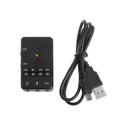 USB аудио карта внешняя EQ Xear 7,1 канал светодиодный светодиодная звуковая карта 3D аудио адаптер для ПК ноутбука