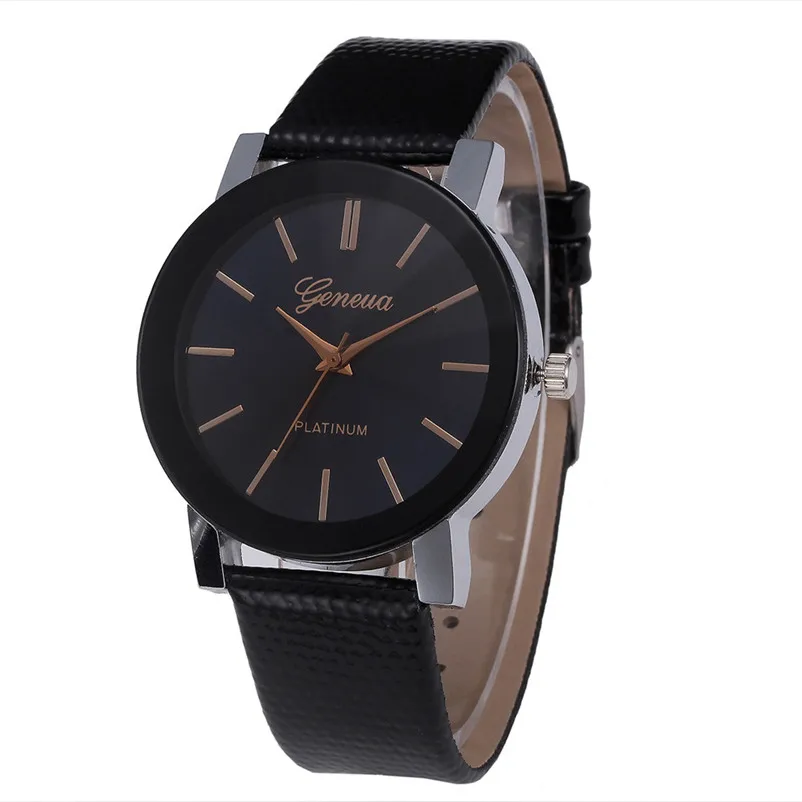 Brand Luxury Women Watches Ladies Fashion Casual Quartz Sport Military Stainless Steel Dial Leather Band Wrist Watch M08 (1)