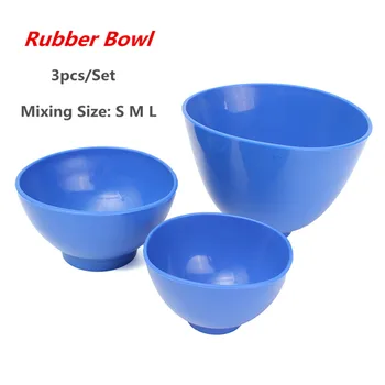 

3 PCS Dental Rubber Mixing Bowl Plastic Flexible Medical Lab Silicon Bowl For Oral Hygiene Materials Teeth Whitening Tool