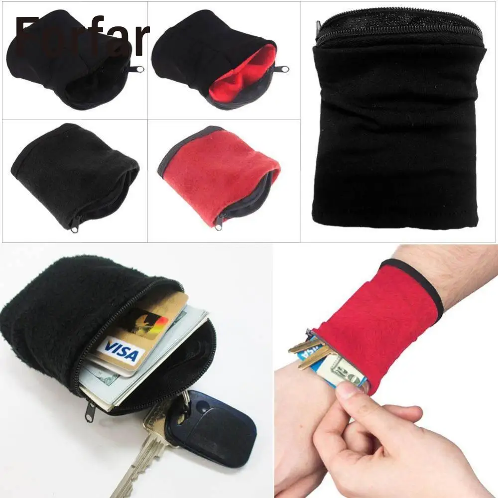 

Forfar 1PC Wrist Wallet Pouch Band Cycling Sport Wallet Accessiory High Quality