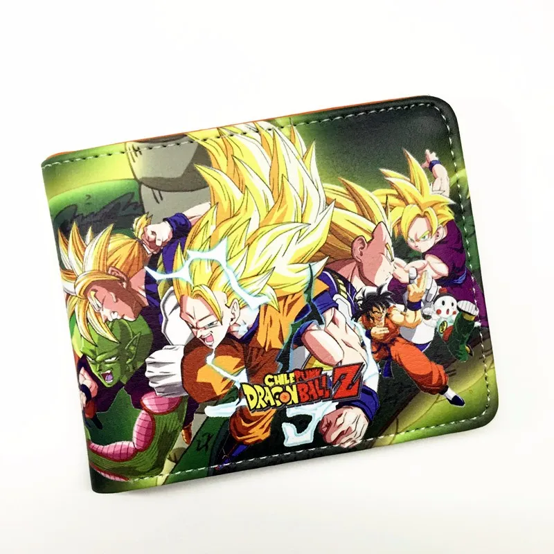 Классический Аниме Dragon Ball Z кошелек молодых мужчин и женщин Короткие Кошельки для студентов японский мультфильм комикс кошелек доллар