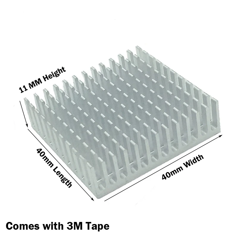 10 шт. Gdstime 40 мм радиатор 40x40x10 мм 11 мм алюминиевый процессор карта охлаждения кулер радиатор