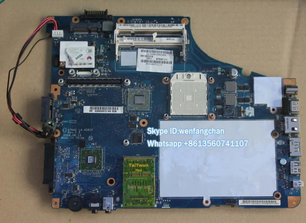 

Laptop  motherboard  for A350D  A355D  K000068670 KTKAE LA-4581P