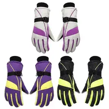 Зимние лыжные перчатки женские спортивные зимние теплые перчатки для верховой езды с сенсорным экраном