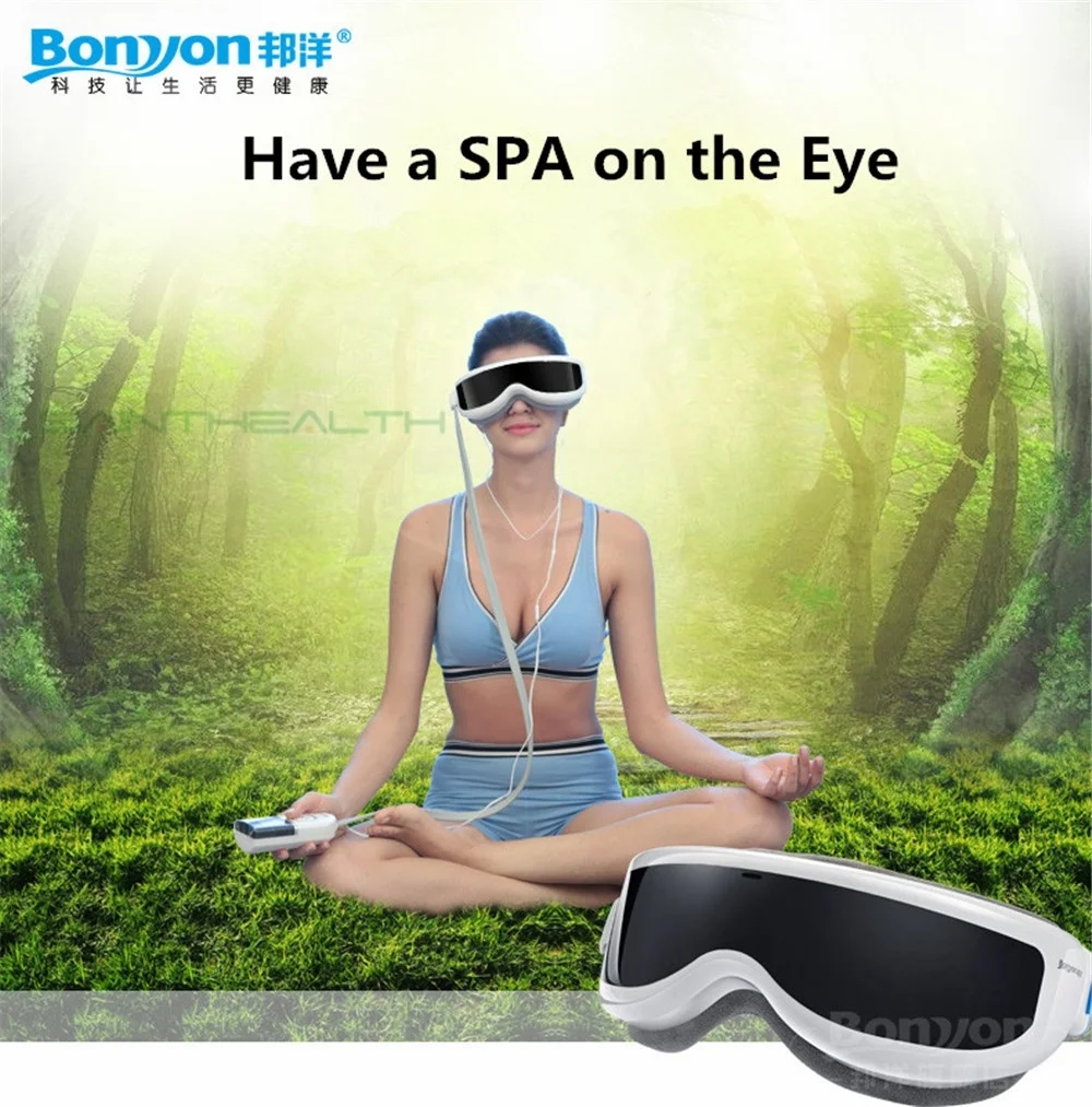 

Electric Air pressure Eye massager with mp3 functions.Wireless vibration eye magnetic far-infrared heating.Usb eye care glasses
