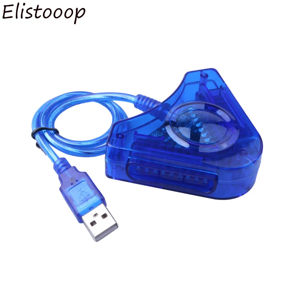 Elistooop джойстик игровой USB двойной плеер конвертер Кабель-адаптер для PS2 Dual Playstation 2 PC USB игровой контроллер CD драйвер