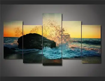 

Hd Printed Beach Surf Reef Painting On Canvas Room Decoration Print Poster Picture Canvas Free Shipping/Ny-1552 NO Framed With